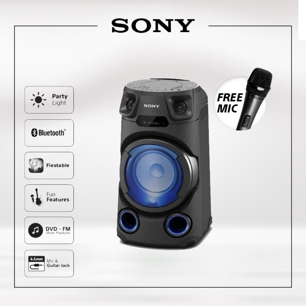 SONY MHC-V13 HIGH POWER AUDIO SYSTEM WITH BLUETOOTH / MHCV13